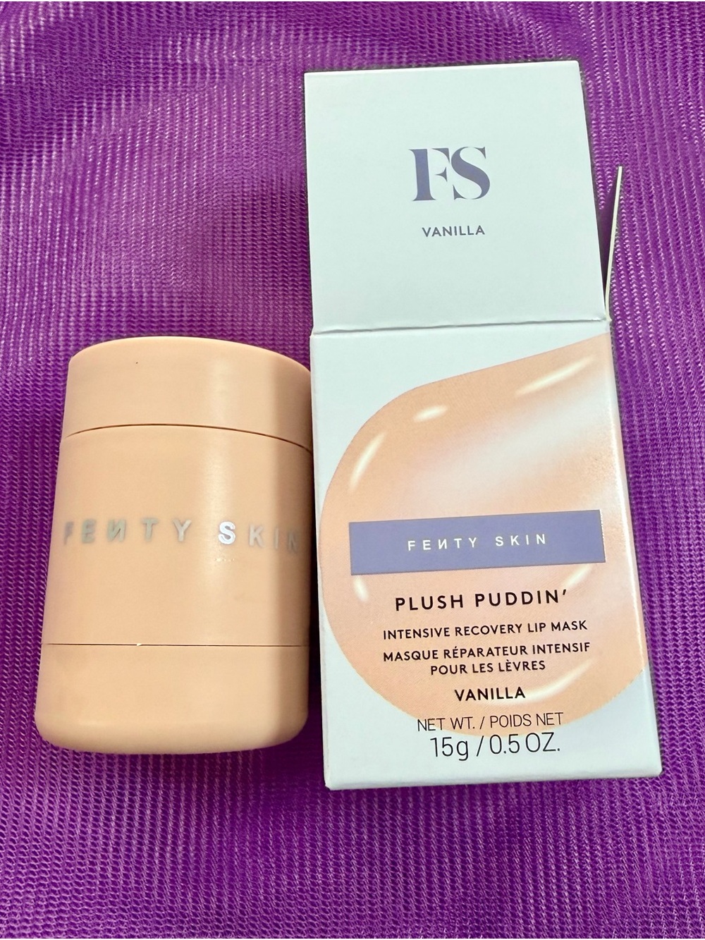 Fenty Skin Plush Puddin' Intensive Recovery Lip Mask - Vanilla (Beige)